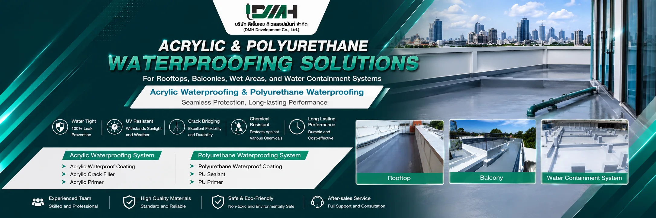 DMH — Acrylic / PU waterproofing coating