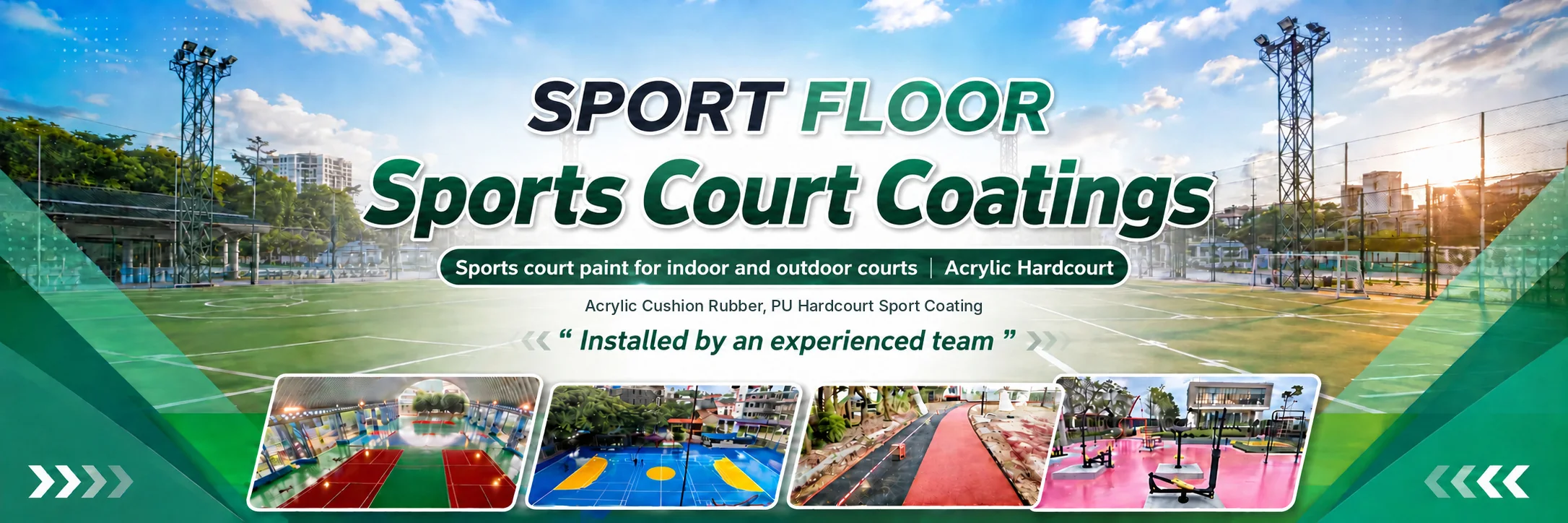 DMH Sport Floor — Acrylic / PU Hardcourt sports court coatings