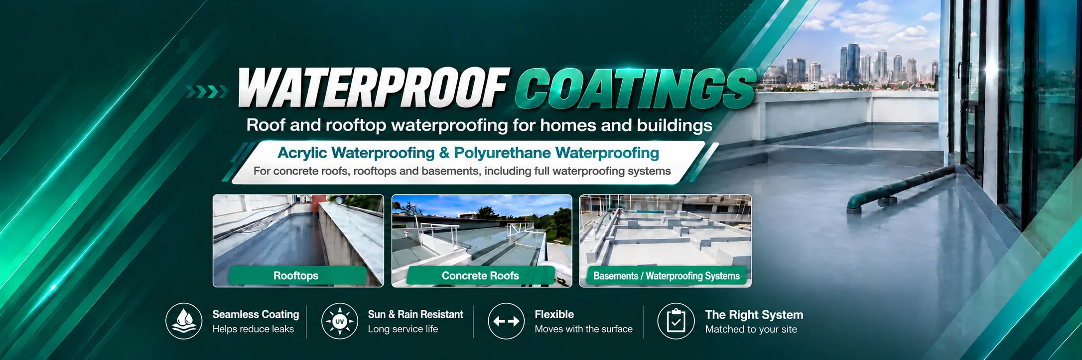 DMH — Acrylic / PU waterproofing coatings
